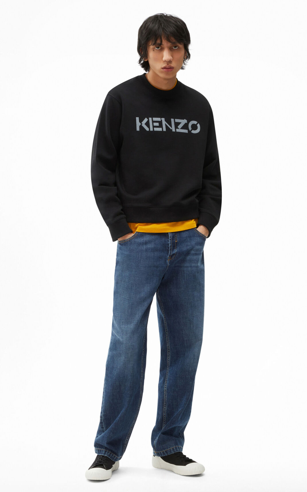 Kenzo Logo Sweatshirt Herre - Sort DK-652314